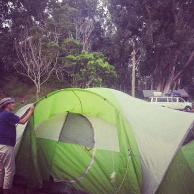 Camp in the Hawaiian forest 独立記念日にキャンプ☆