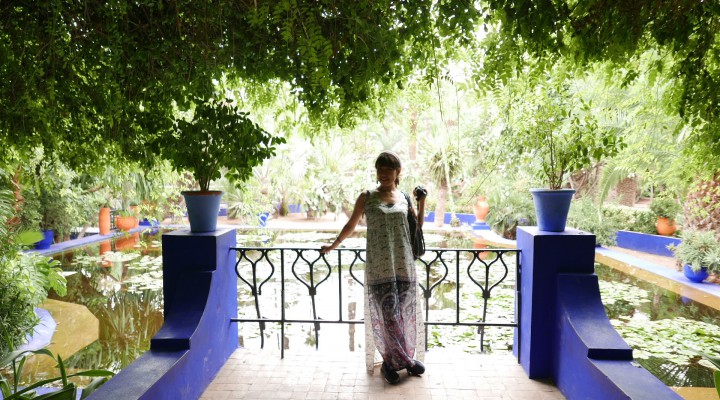 マラケシュ マジョレル庭園へ　Majorelle Garden Marrakech