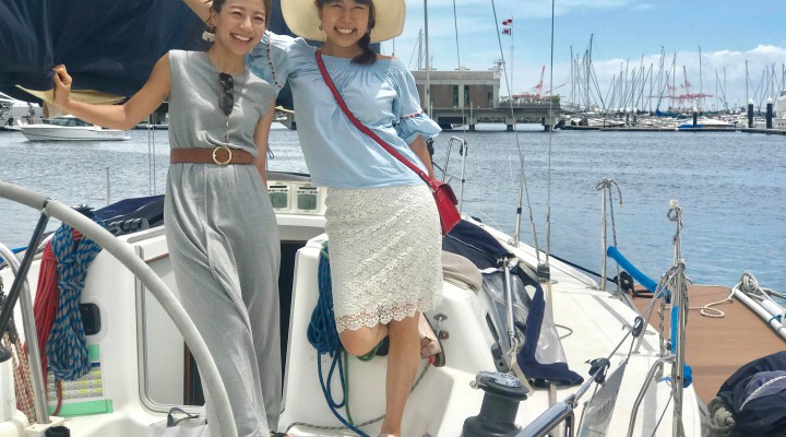 ヨット初乗船！帆に風を受けて　　My first Yacht experience