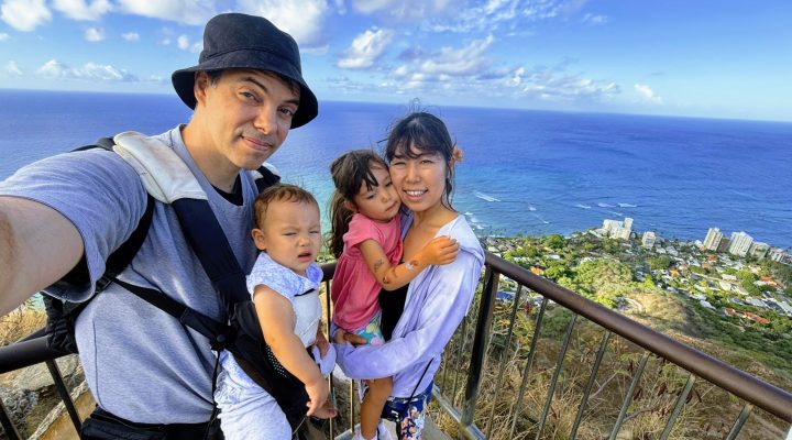 3歳1歳 ハワイのダイアモンドヘッド登れるのか？ Climbing Diamond Head in Hawaii with a 3-Year-Old and a 1-Year-Old